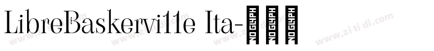 LibreBaskervi11e Ita字体转换